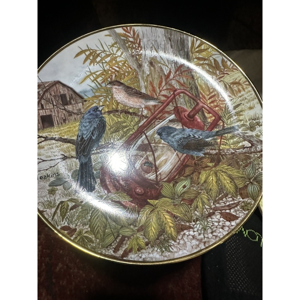 Franklin Mint 'Old Red Lantern' Heirloom Birds Cecil Eakins Porcelain Plate